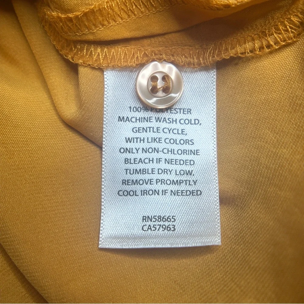 EUC Open Edit Women's Orange Button-Down Shirt Size L - Picture 10 of 13